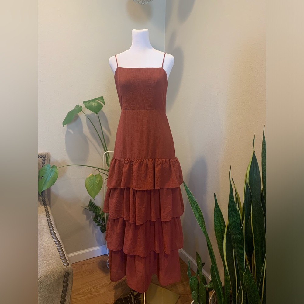 Donna Mizani Rust red size medium dress